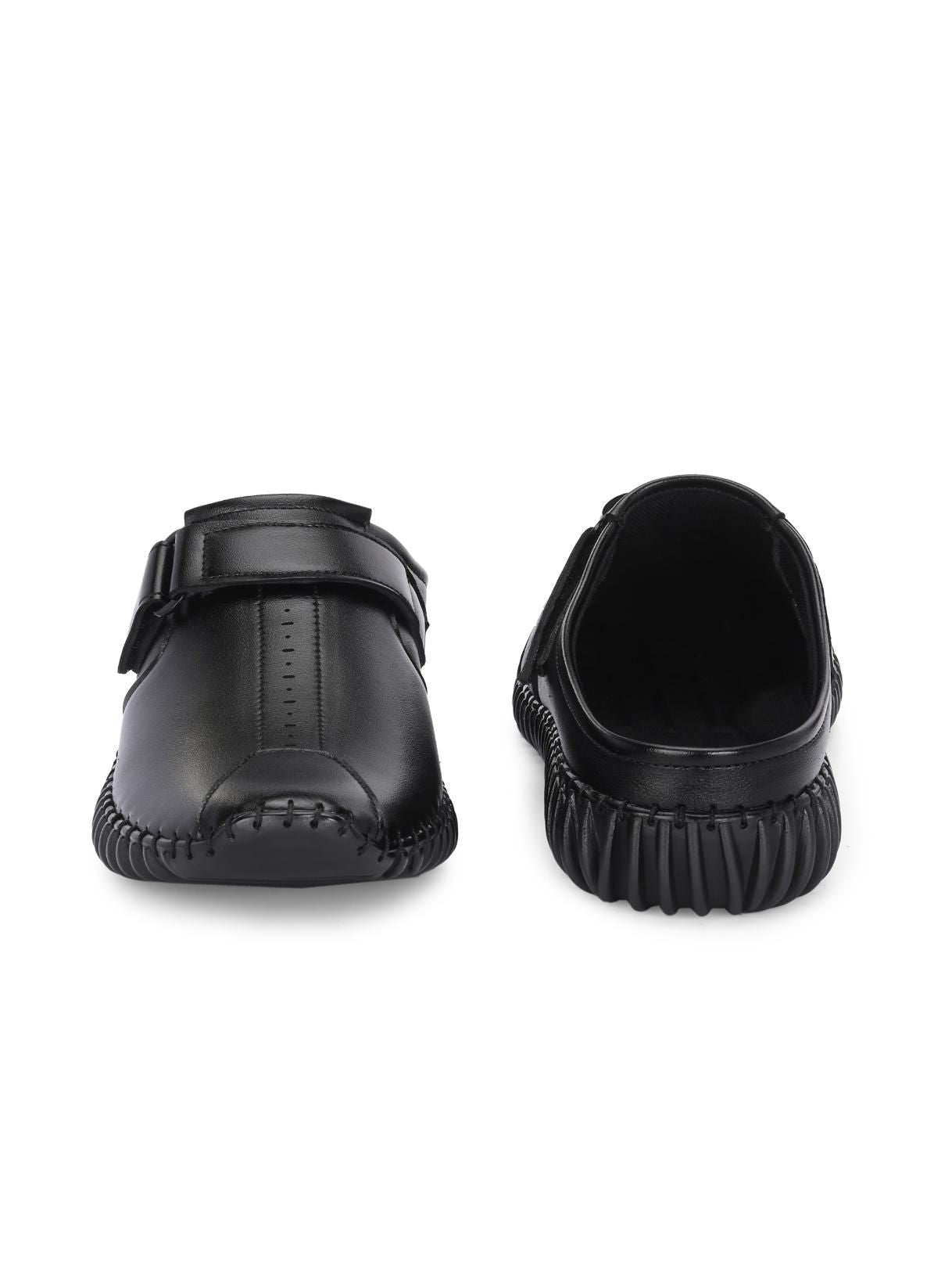Men's Bantu Style Black Loafer Casual Shoes