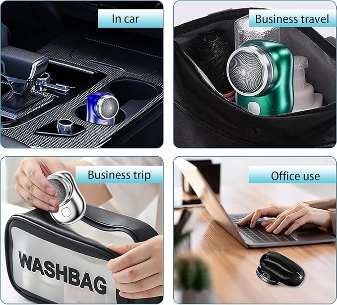 🧔⚡ Mini Portable Electric Shaver – Power in Your Pocket!