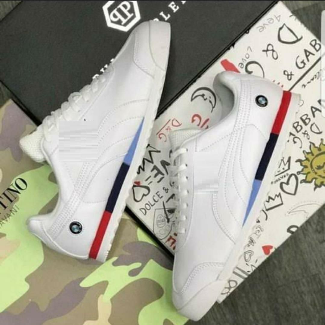 Puma Men’s Fashionable Daily Wear Casual Shoes – White Lace-Up ⚪✨