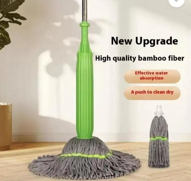 Self-Twisting Water Rotating Mop – 360° Microfiber 🧼🌀