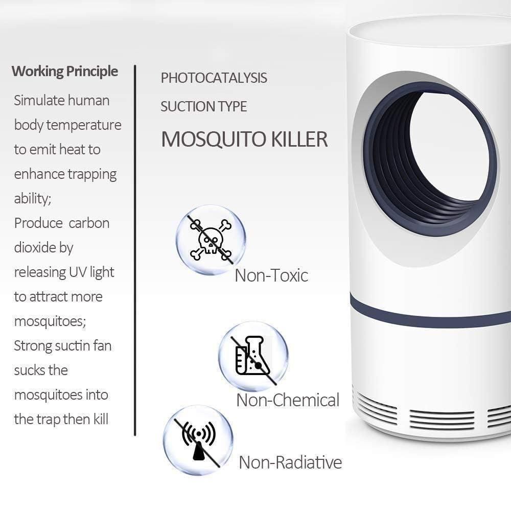 Electronic LED Mosquito Killer Trap Lamp with USB – Chemical-Free Insect Zapper ⚡🌙