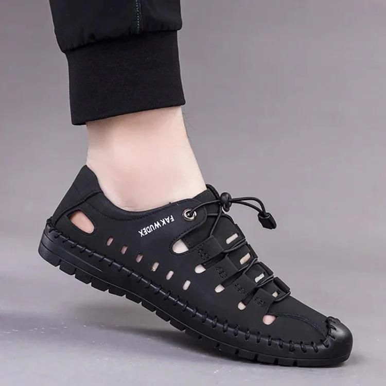 Men's Stylish Casual Shoes – Dual-Tone Elegance in Black & Tan 👞
