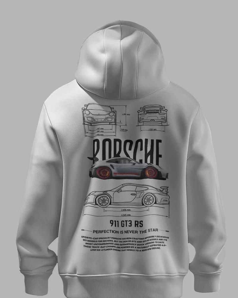Men's Graphic Print white Hoodie
