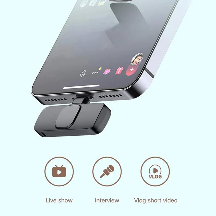 Lavalier Wireless Microphone K8 – Type-C & iPhone Compatible 🎤