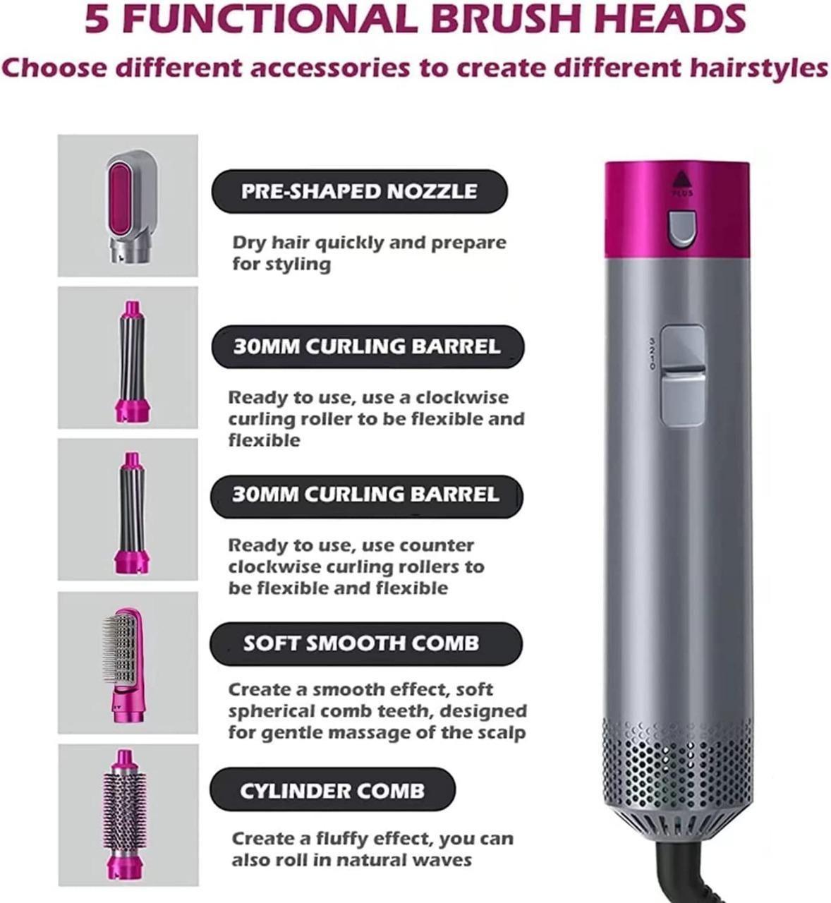 5 in 1 Multifunctional Hair Dryer Styling Tool 💇‍♀️💨