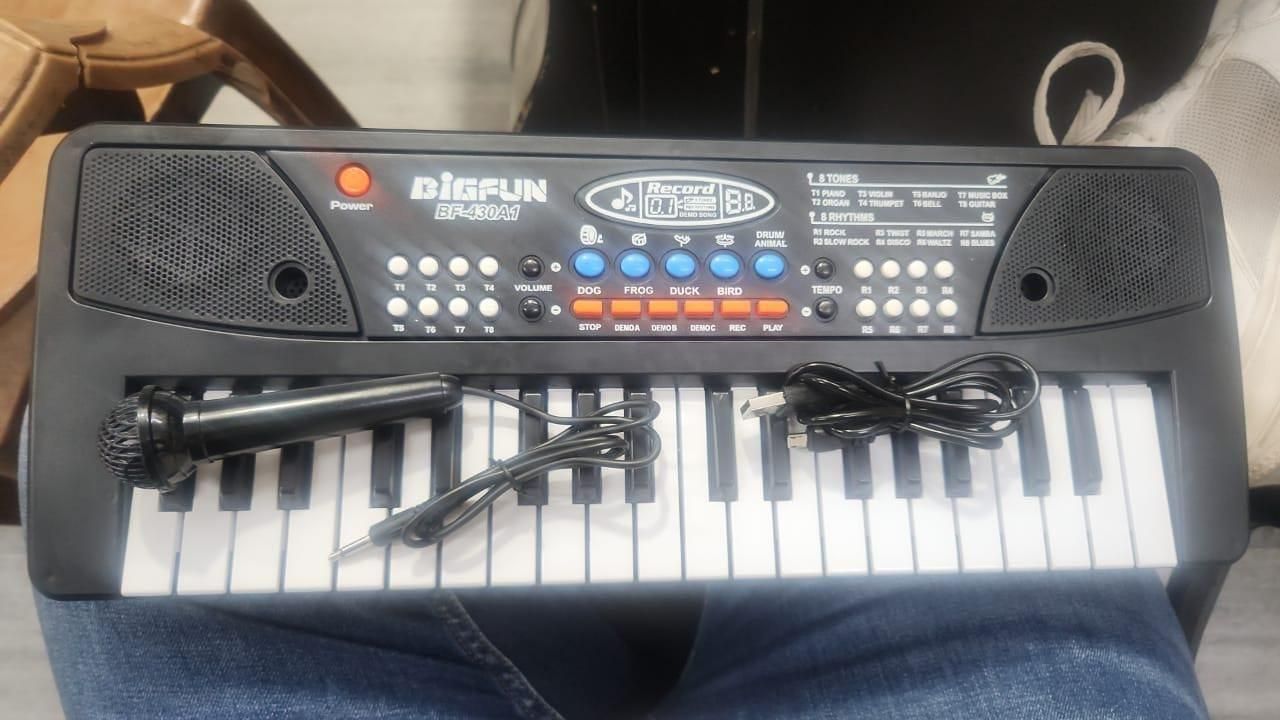 37 Keys Piano Keyboard Toy with Microphone, USB Power Cable & Sound Recording 🎶
