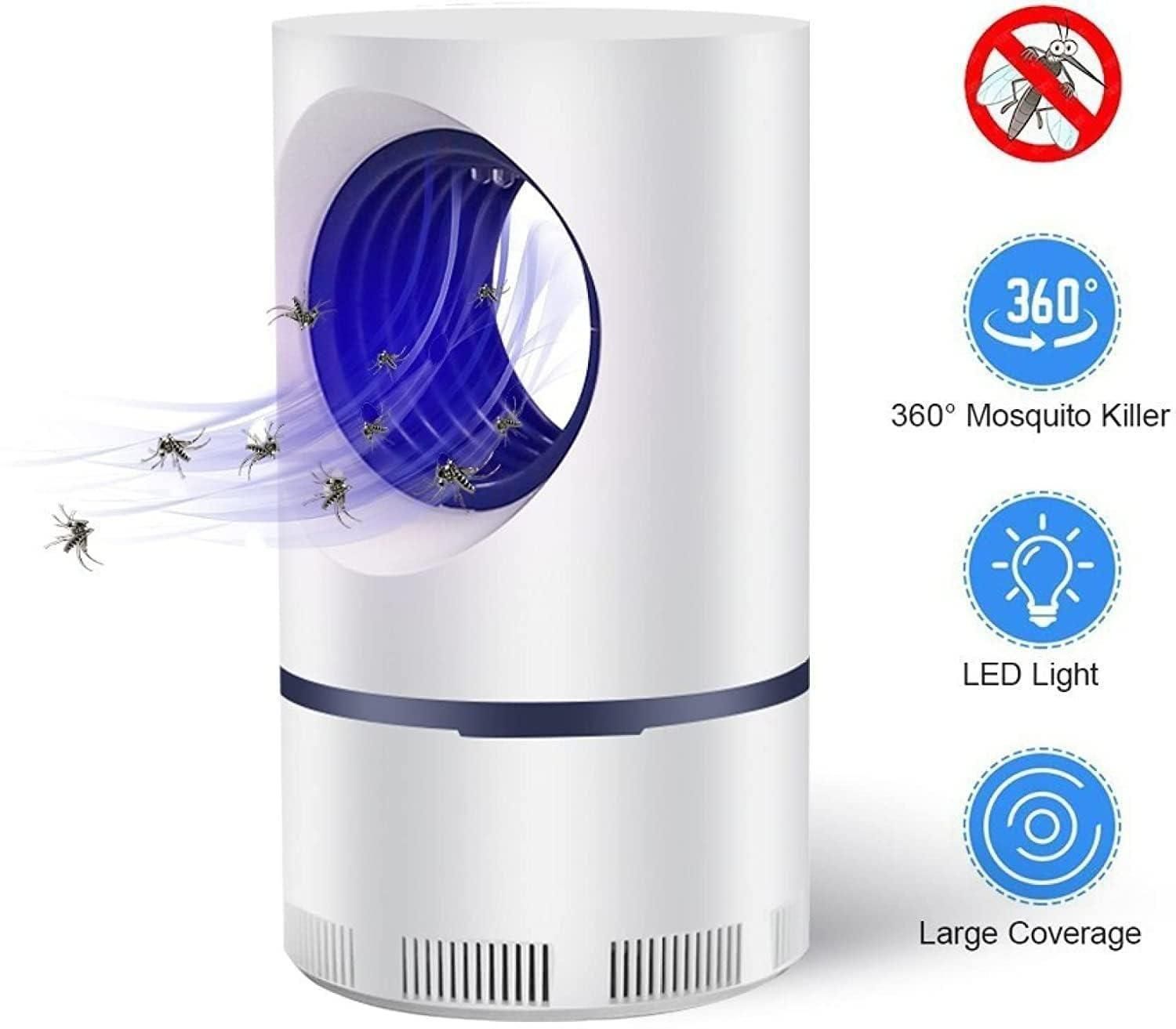 Electronic LED Mosquito Killer Trap Lamp with USB – Chemical-Free Insect Zapper ⚡🌙