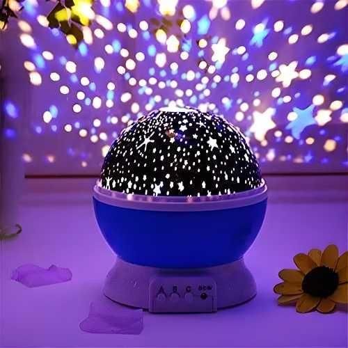Star Master 360° Rotating Moon Night Light Projector Lamp (Multicolor) 🌙✨