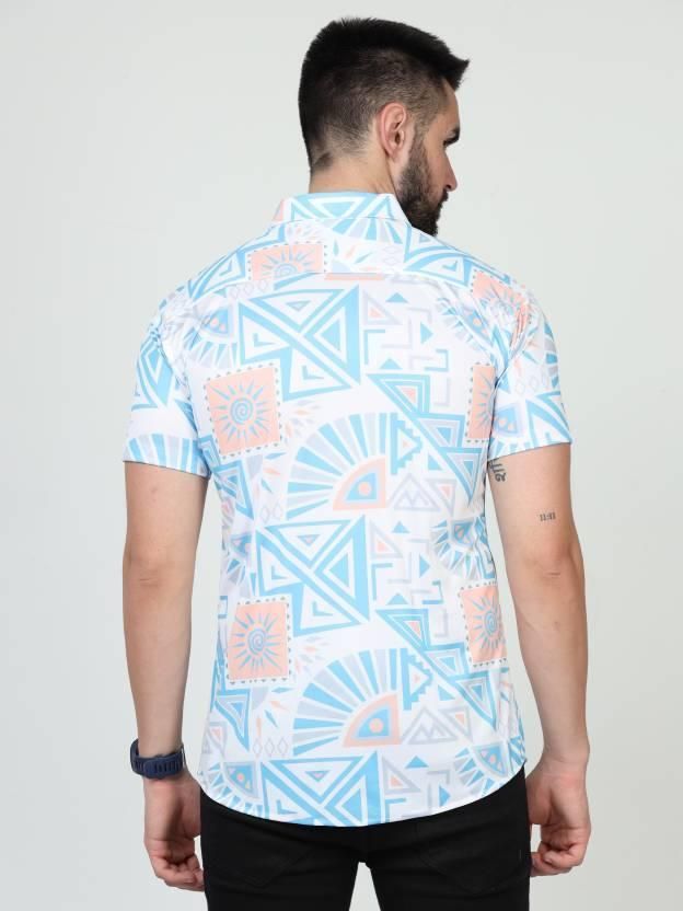 Men's Printed Rayon Half Sleeves Shirt 🌈👕