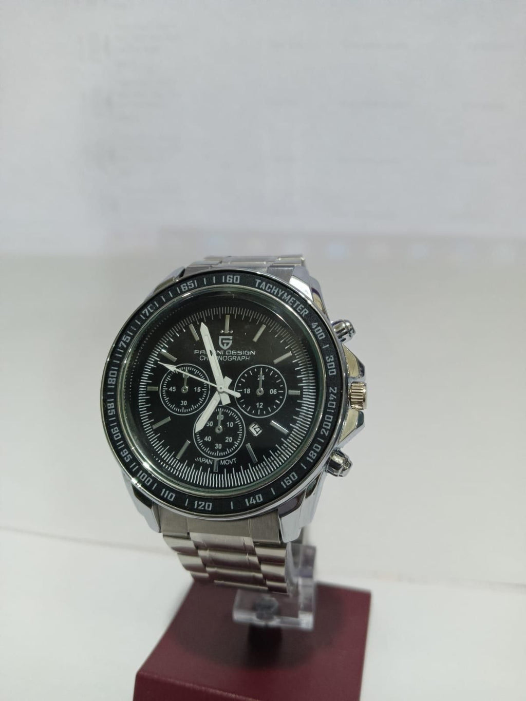 BD Men Silver Stainless Steel Strap Watch ⌚✨