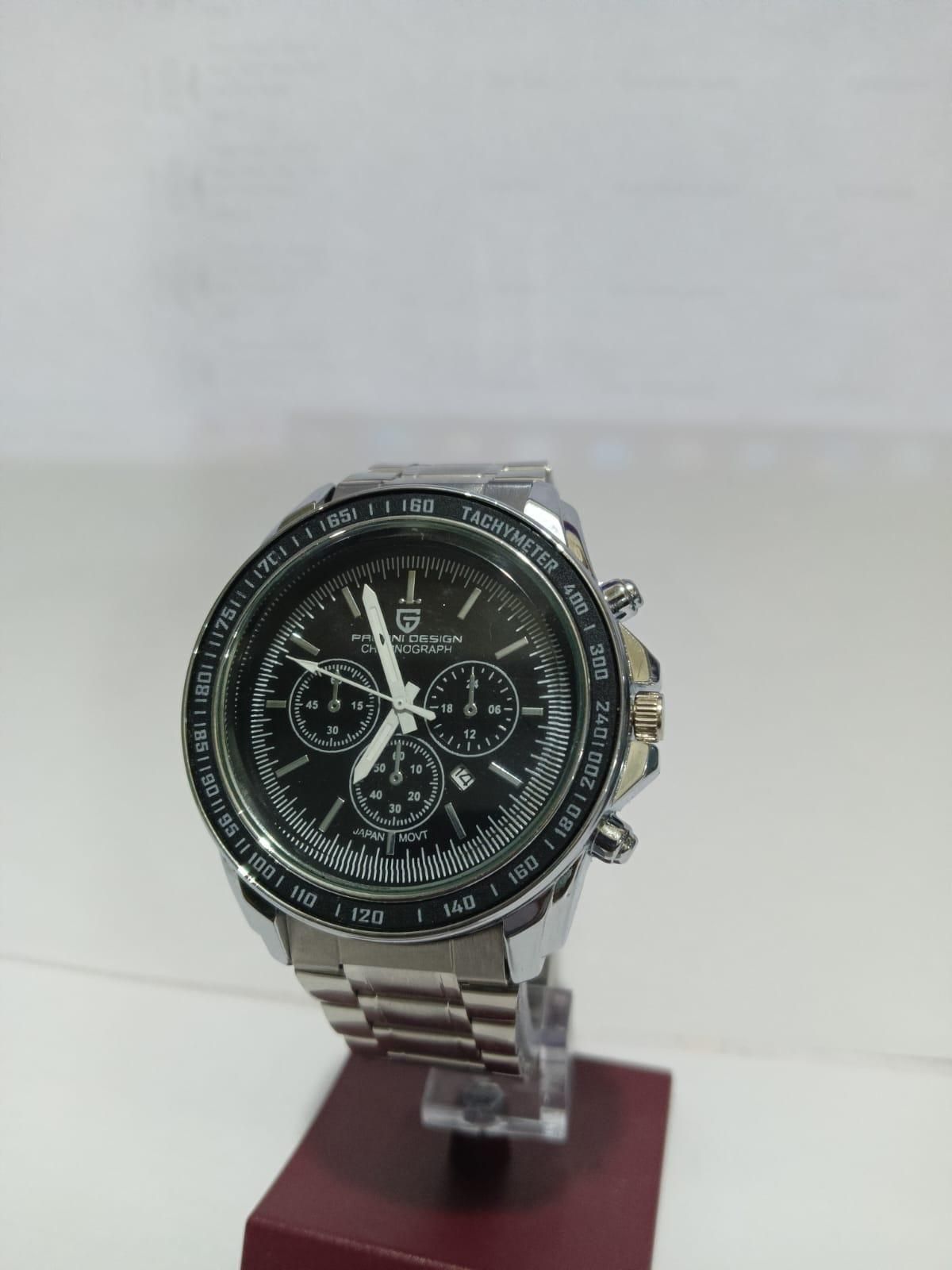BD Men Silver Stainless Steel Strap Watch ⌚✨