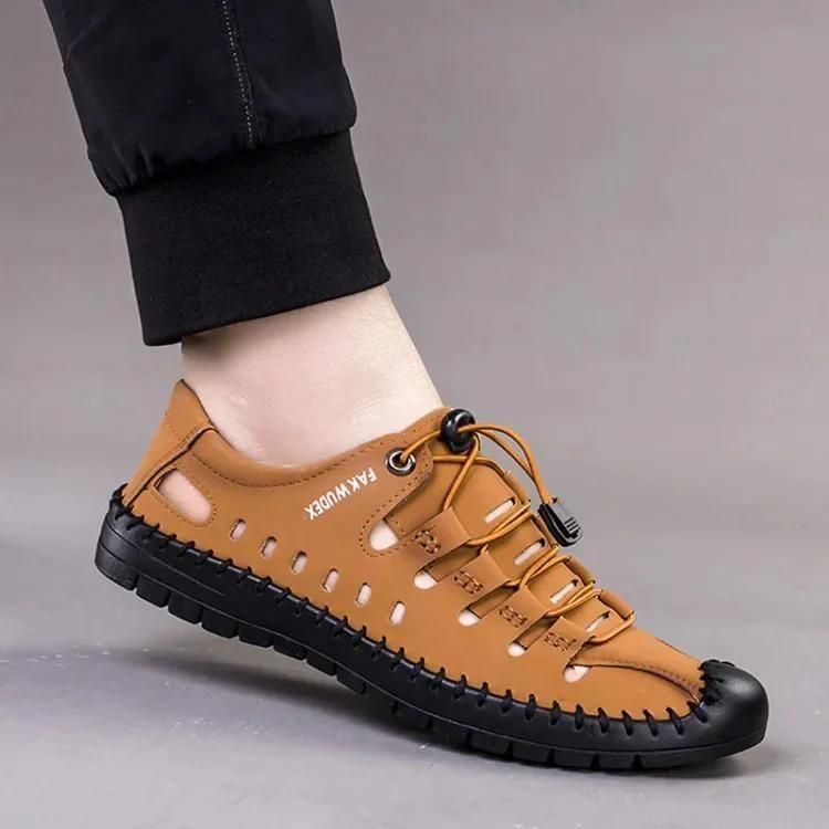 Men's Stylish Casual Shoes – Dual-Tone Elegance in Black & Tan 👞