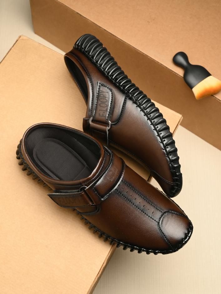 Men's Bantu Style Brown Loafer Casual Shoes