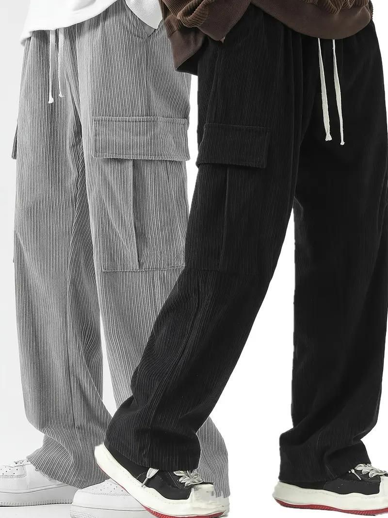 Men's Corduroy Cargo Pant (Pack of 2)