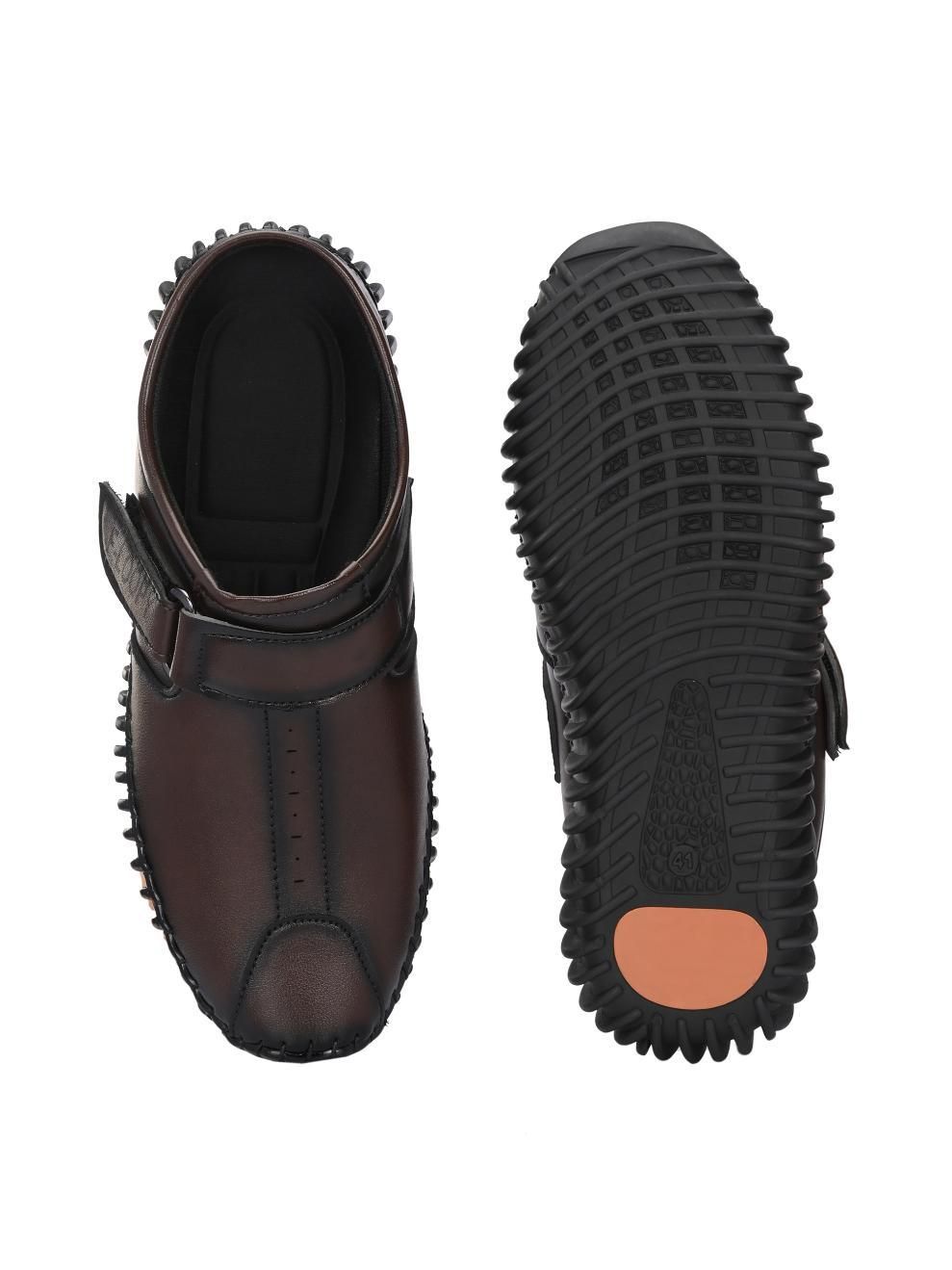 Men's Bantu Style Brown Loafer Casual Shoes