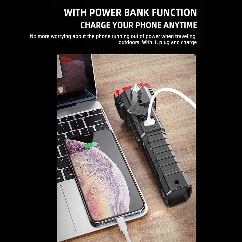 Portable Rechargeable Torch LED Flashlight 🔦💥