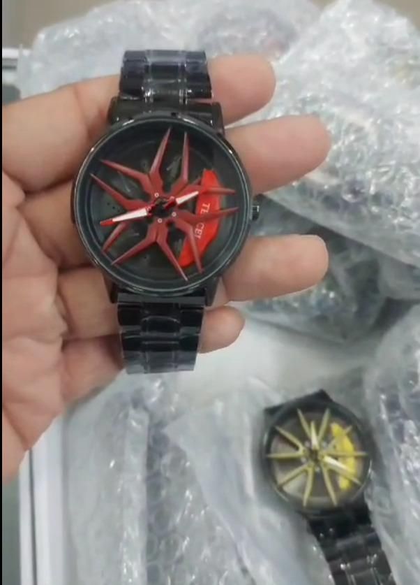 Stereoscopic Car Wheel Watch ⌚🛞