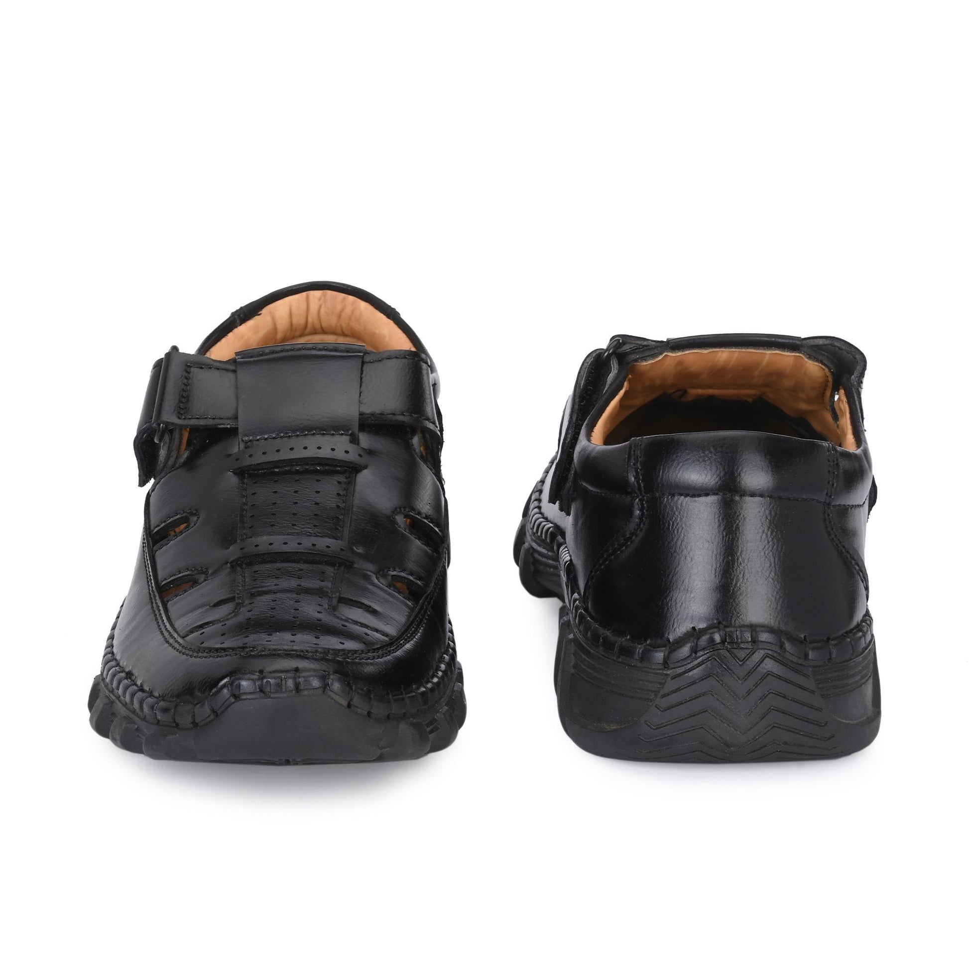 🖤 Men's Black Roman Sandals 👣 | Bold, Stylish & Comfortable!