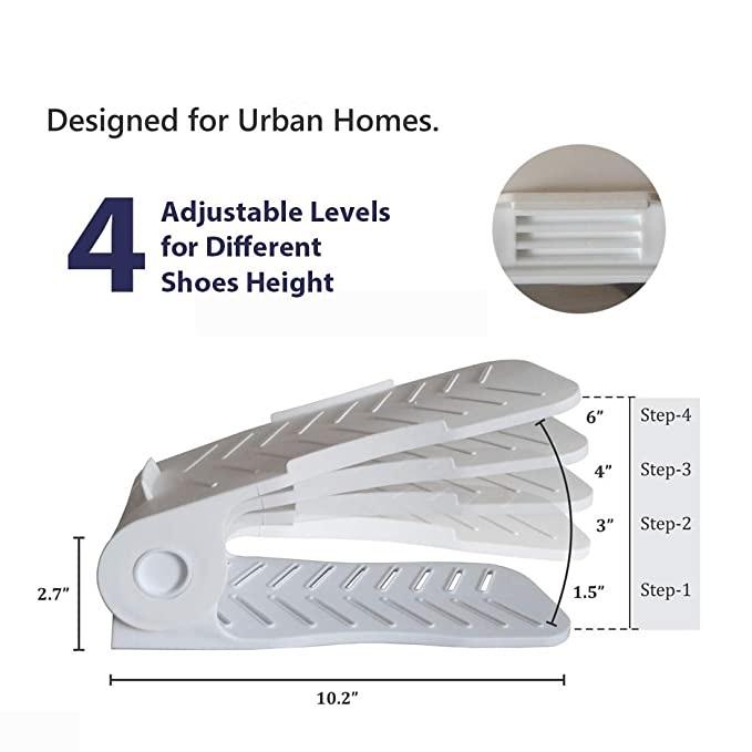 Shoe Rack Cabinets Storage Plastic Adjustable  ( 6 Pcs)