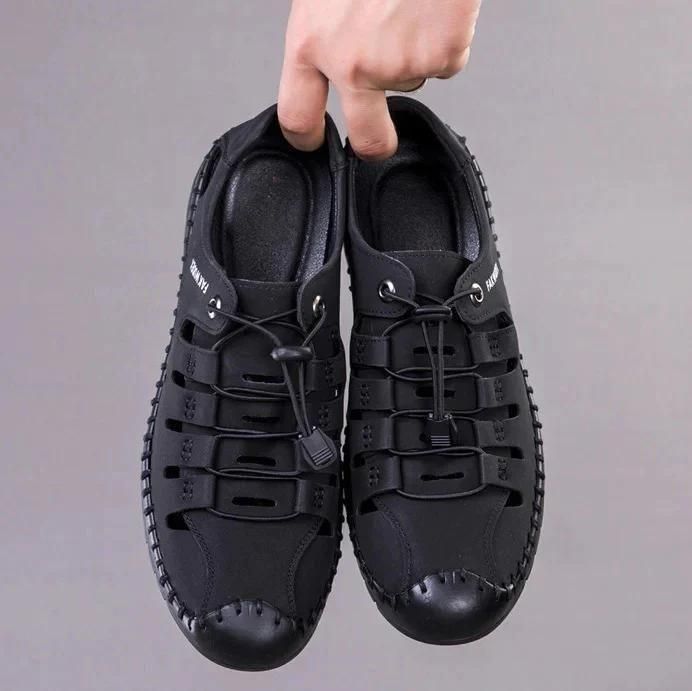 Men's Stylish Casual Shoes – Dual-Tone Elegance in Black & Tan 👞