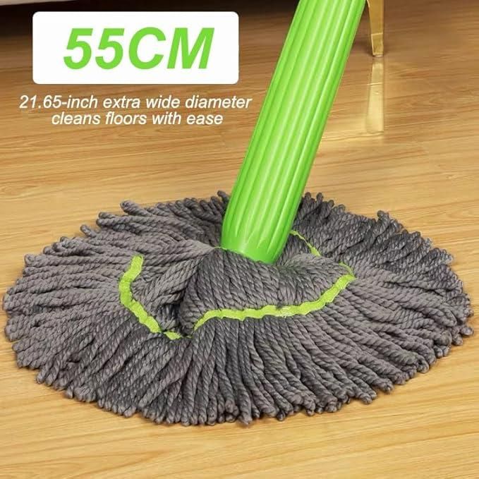 Self-Twisting Water Rotating Mop – 360° Microfiber 🧼🌀