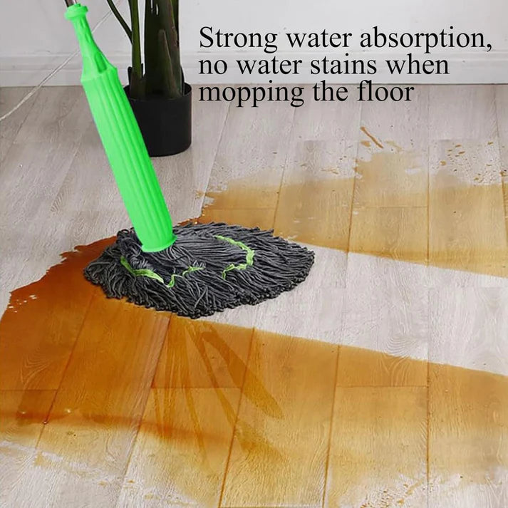 Self-Twisting Water Rotating Mop – 360° Microfiber 🧼🌀