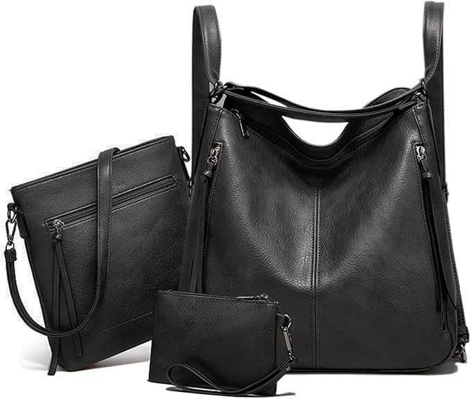3-Piece Handbags Set for Women – Stylish Leather Combo ✨