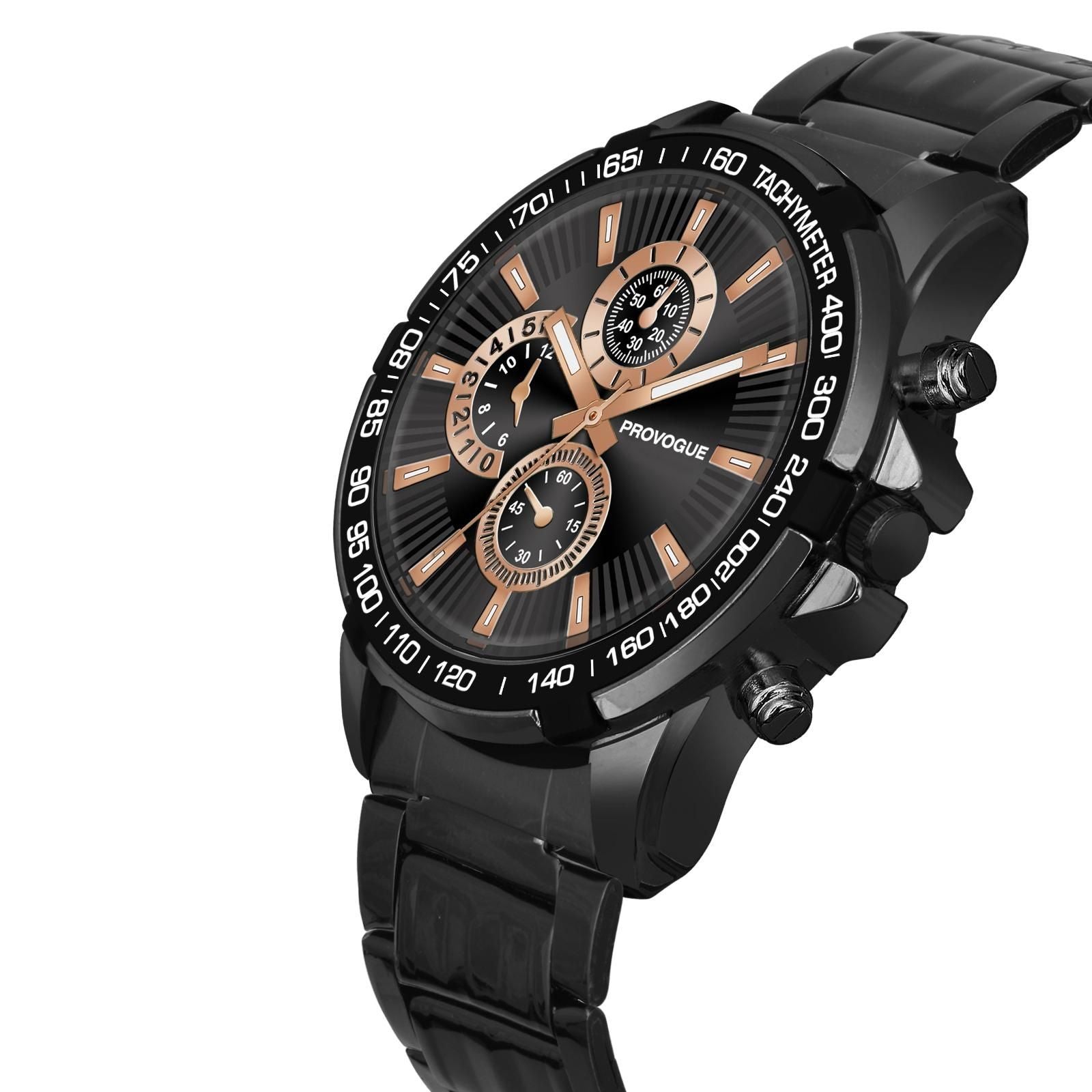 Stainless Steel Analog Watch For Men ⌚🖤