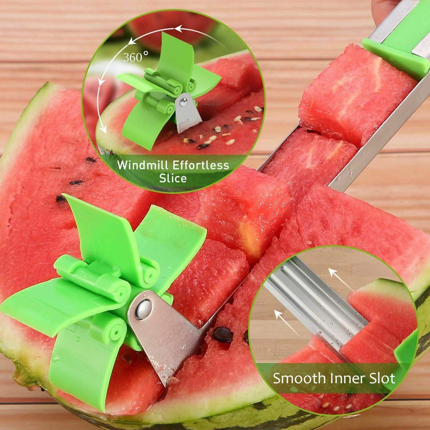 Stainless Steel Watermelon Slicer – (Pack of 1) 🍉🔪