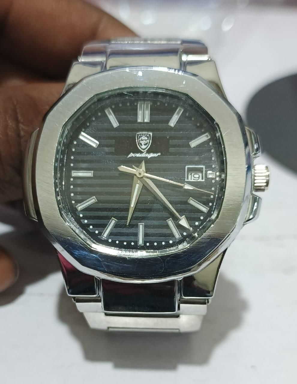 ⌚ Luxury Watch 💎 | Timeless Stainless Steel Elegance