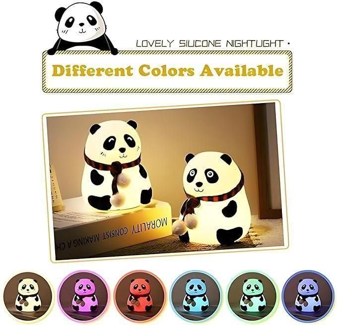 Cute Panda Light Lamp For Kids 🐼🌈