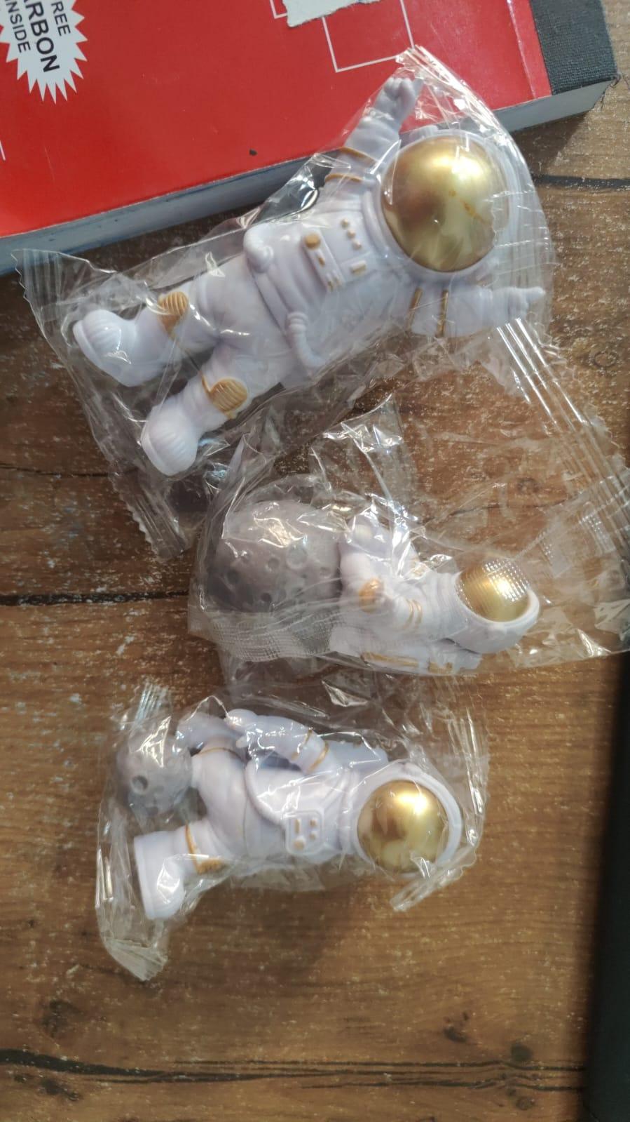 Astronaut Spaceman Statue Ornament (Set of 3)