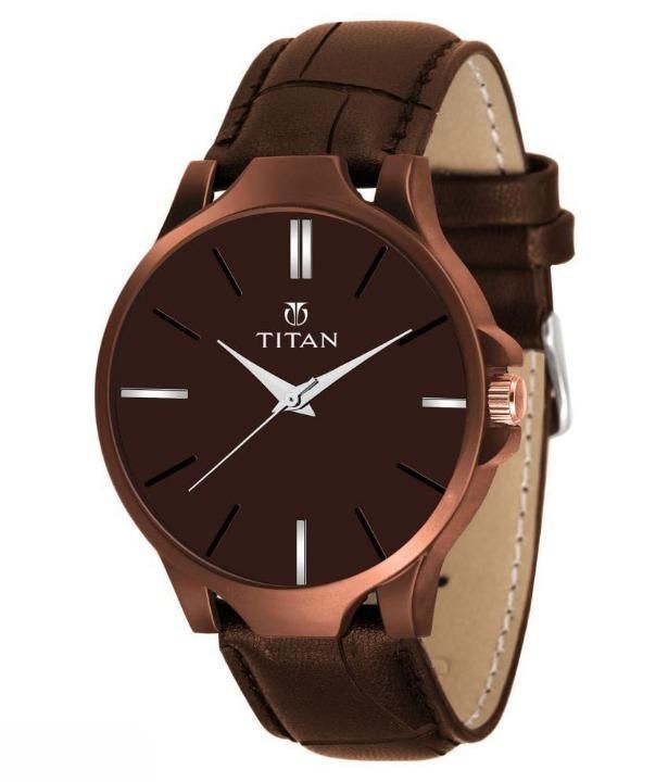 BD Men's Analog Leather Watch ⌚🖤