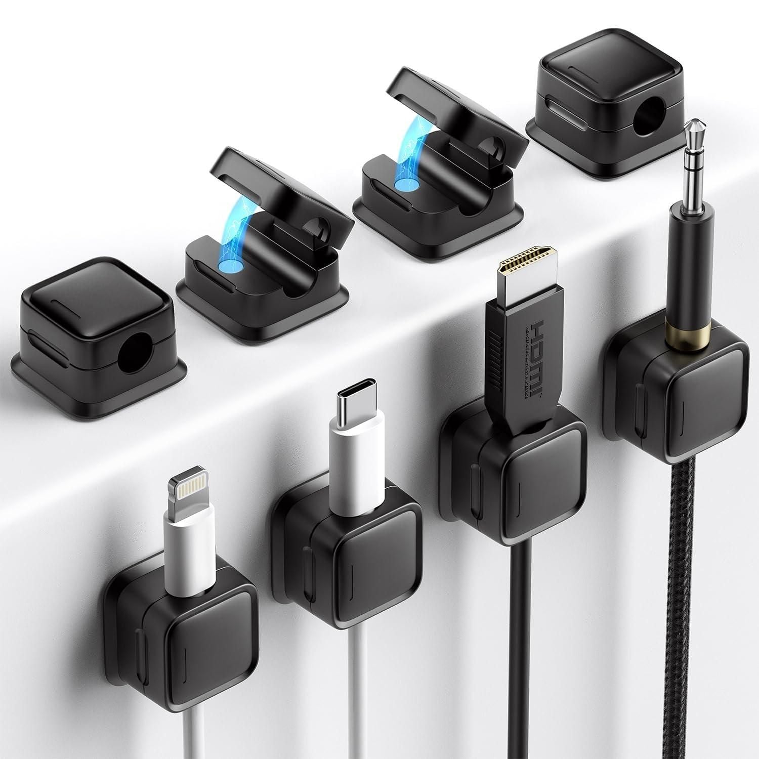 6 Pack Cord Organizer – Smooth Adjustable Cable 📱