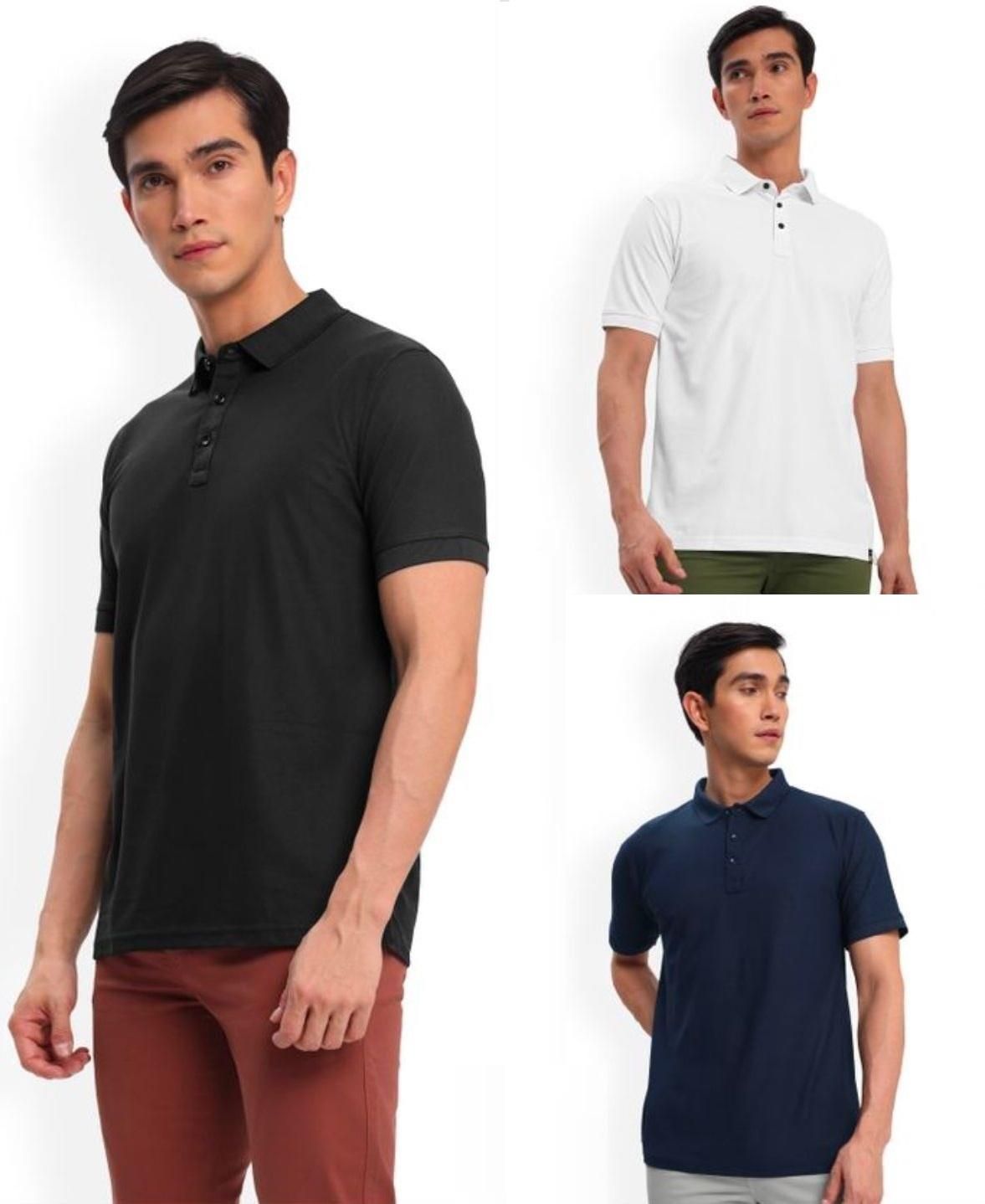 Poly Cotton Solid Half Sleeves Mens Polo T-shirt (Pack of 3) 👕✨