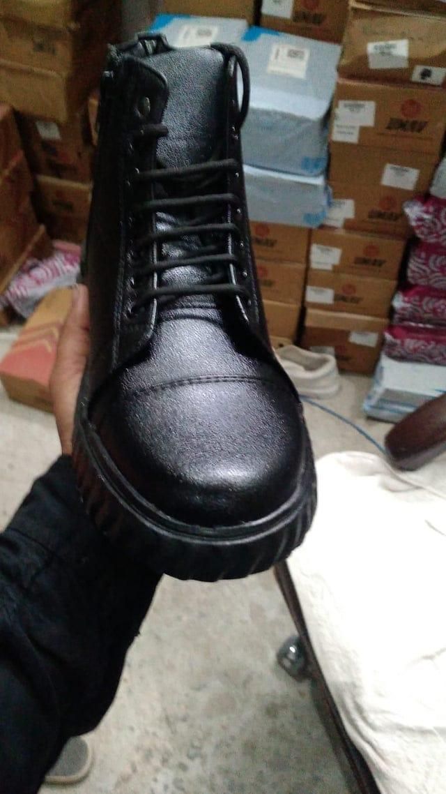 Men’s Korean Style High-Top Casual Shoes (Black) 🇰🇷✨