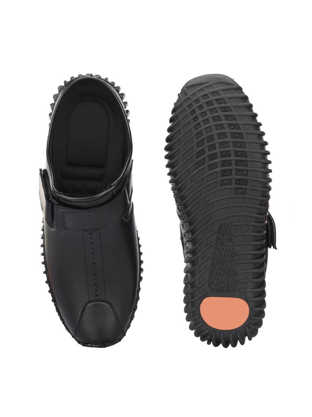 Men's Bantu Style Black Loafer Casual Shoes