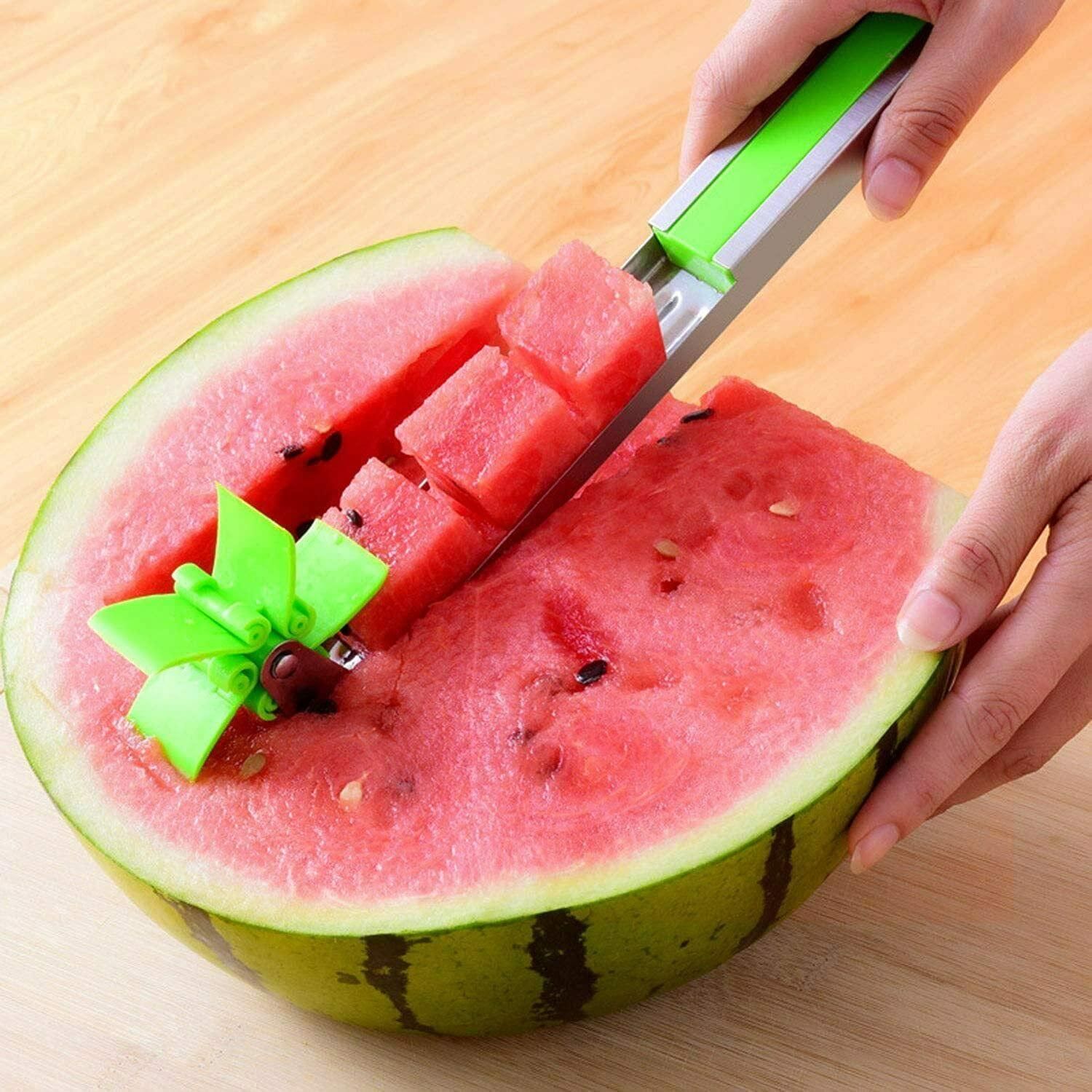 Stainless Steel Watermelon Slicer – (Pack of 1) 🍉🔪