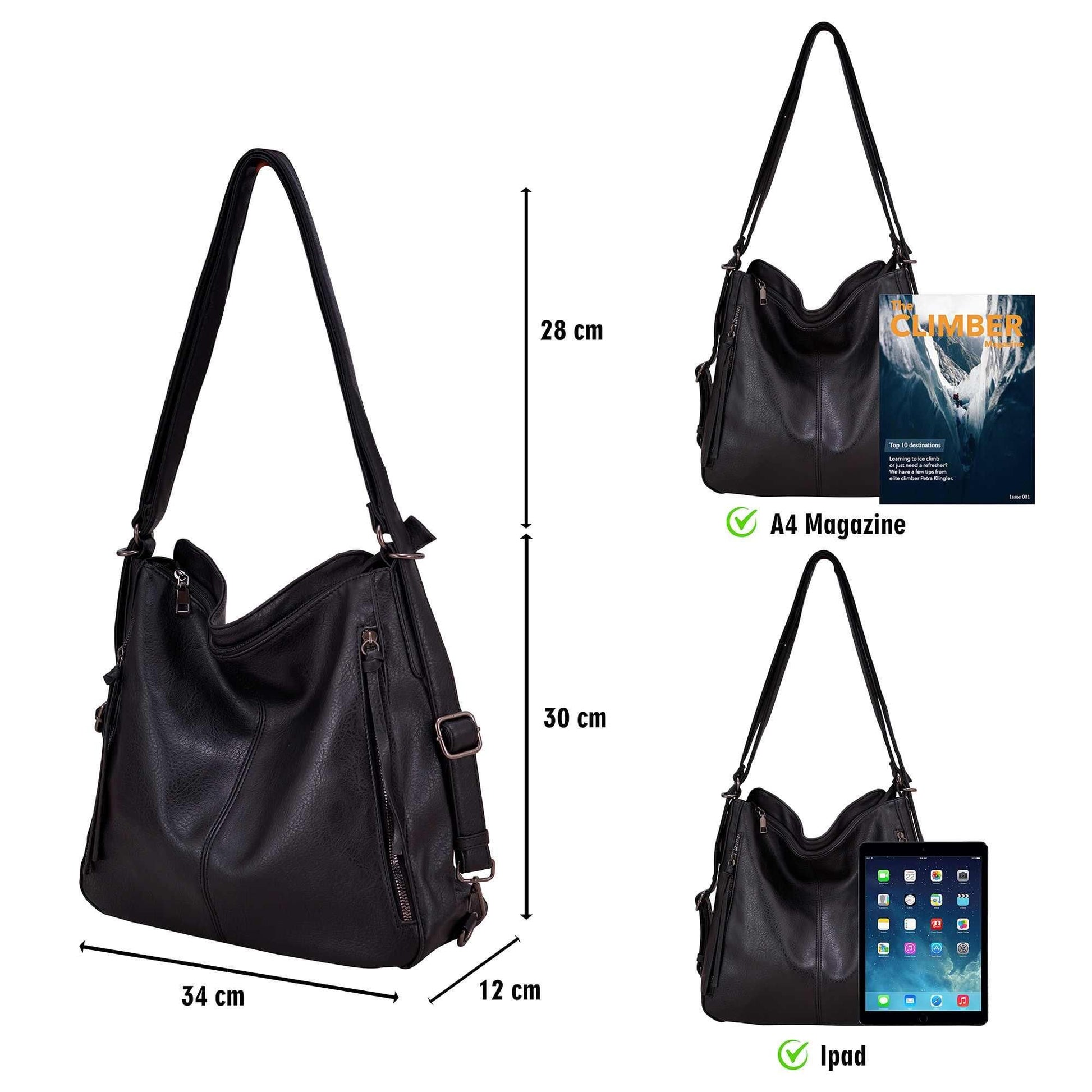 3-Piece Handbags Set for Women – Stylish Leather Combo ✨