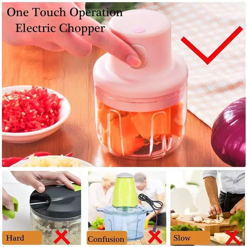 Electric Mini Vegetable Chopper 250ml  🔪⚡