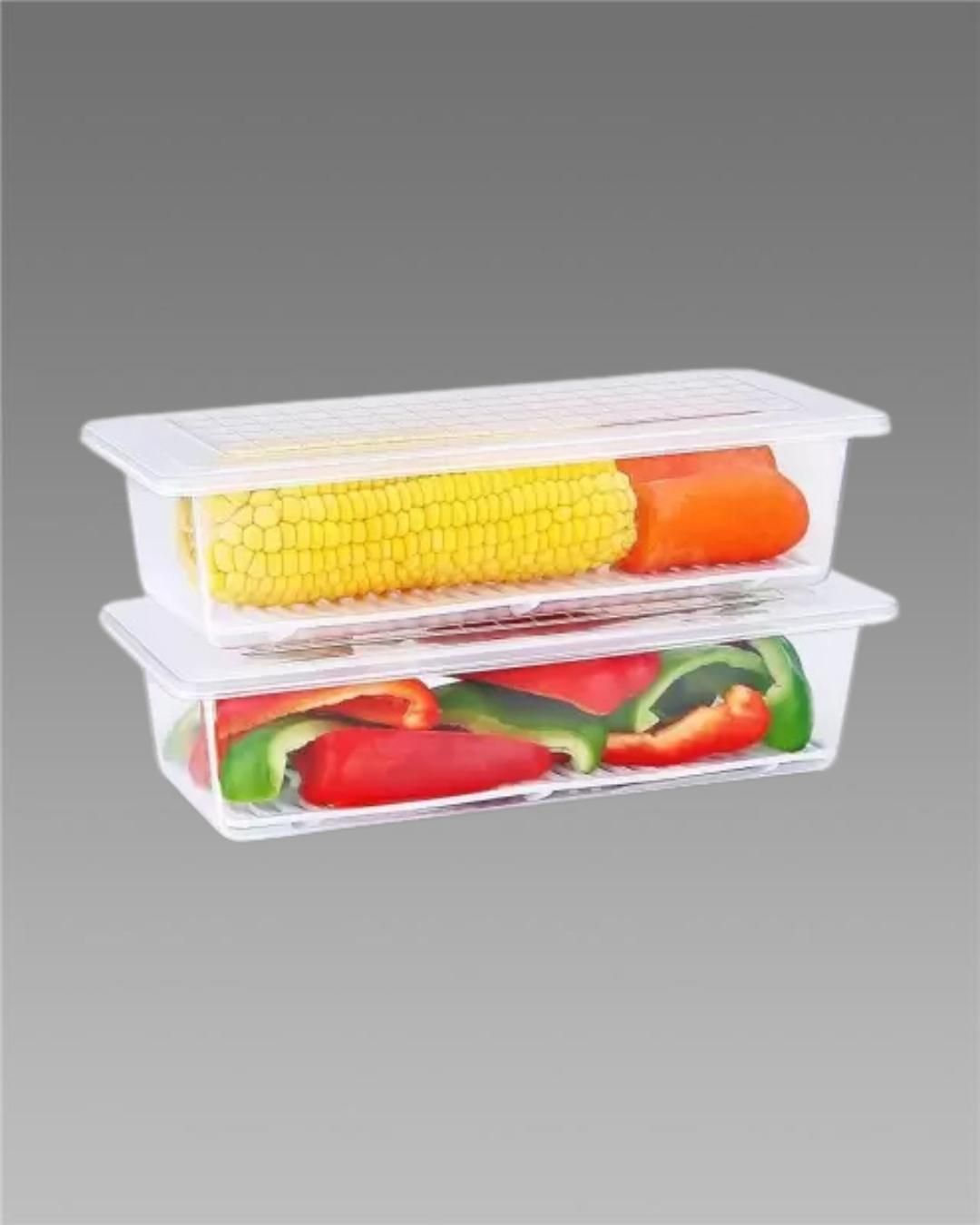 Fridge Storage Containers Box (Pack of 2) 🧊🍱