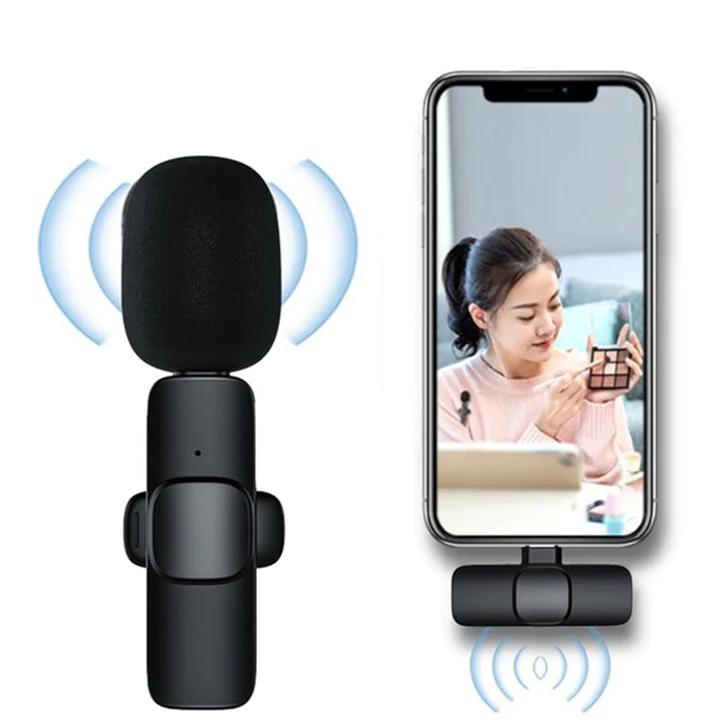 Lavalier Wireless Microphone K8 – Type-C & iPhone Compatible 🎤