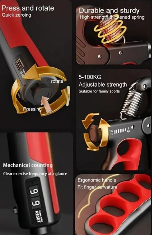 Hand Strengthener Adjustable Dynamometer 💪
