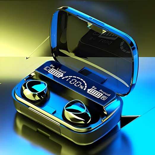 M10 Pro TWS Wireless Earbuds with Touch Control & 2000mAh Power Bank Case 🎧⚡
