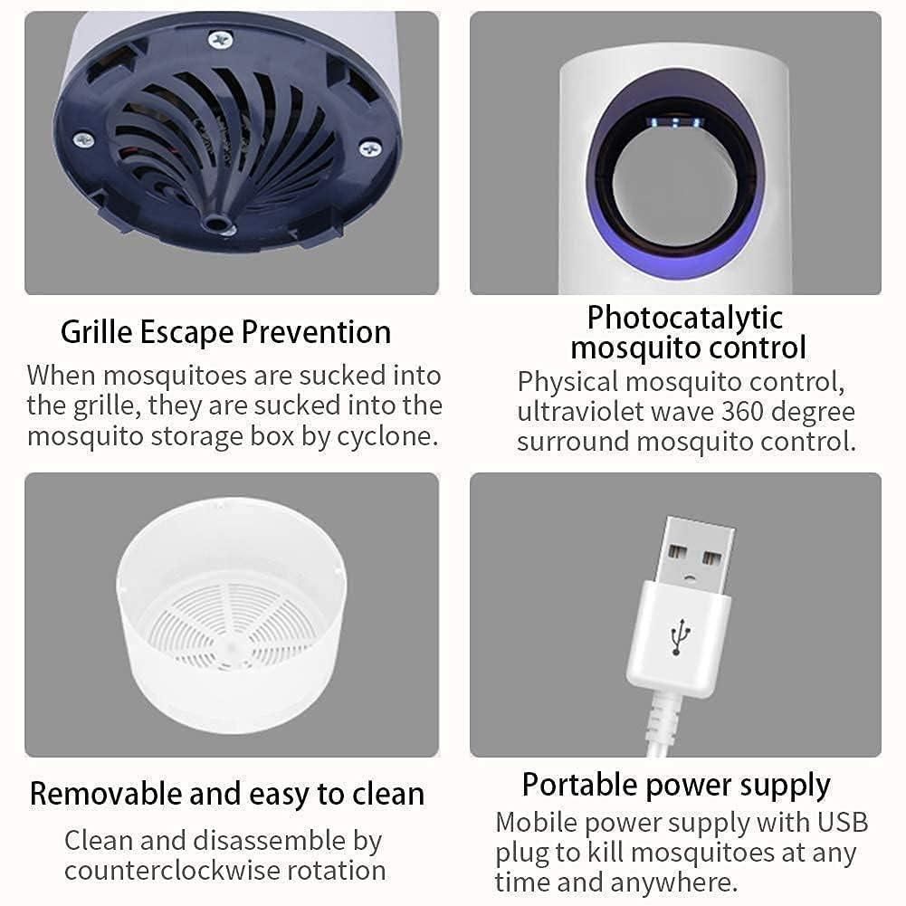 Electronic LED Mosquito Killer Trap Lamp with USB – Chemical-Free Insect Zapper ⚡🌙