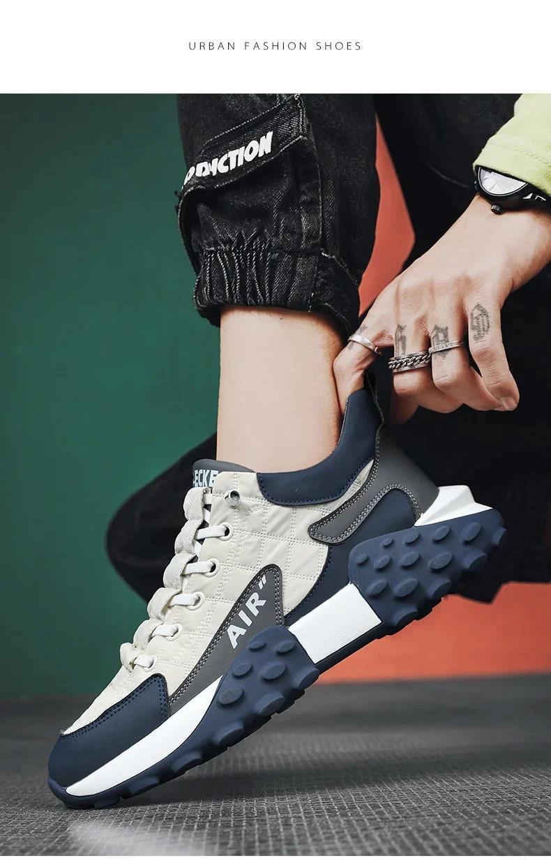 Men's Casual Shoes Thick Base Sneakers 👟