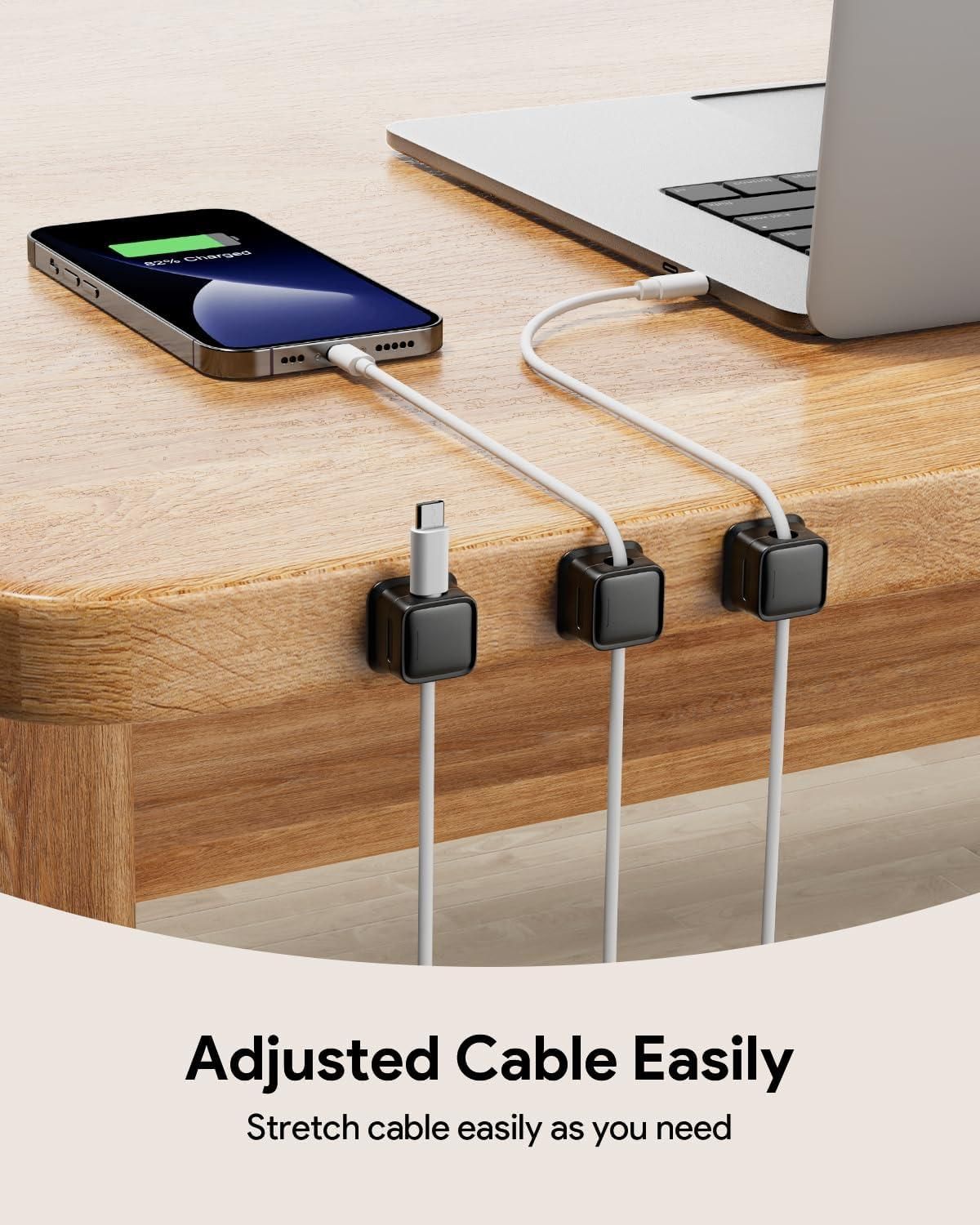 6 Pack Cord Organizer – Smooth Adjustable Cable 📱
