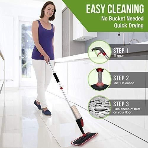 Spray Mop - 360 Degree Handle Wet & Dry Microfiber Floor
