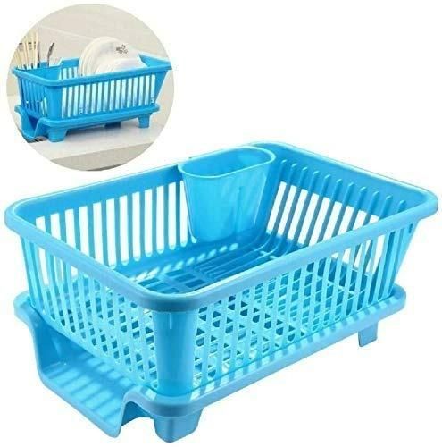 3 in 1 Kitchen Dish Drainer – Multipurpose Rack 🍽️🧼(Pack of 1)