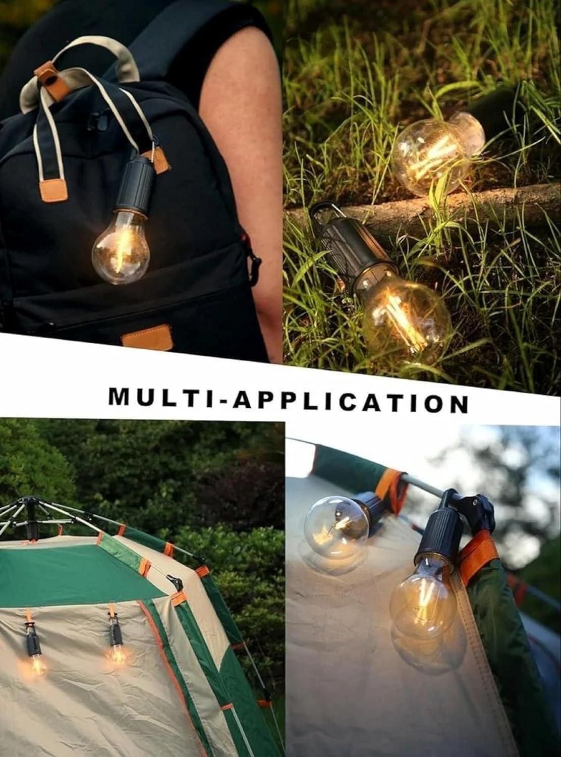 💡 Decorative Hanging Camping Lights 🏞️ | 3 Brightness Modes | Set of 2